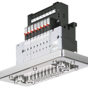 Bloco de Válvulas Burkert Tipo 8640 - 10 Vias, 33 mm, G 1/2 — SKU 335916 - 335916