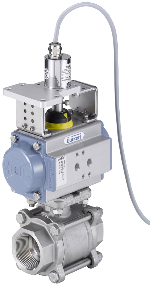 Válvula de Esfera Burkert Tipo 8805 com Atuador Pneumático Rotativo - — SKU - 20067695 Válvula de Esfera Burkert Tipo 8805 com Atuador Pneumático Rotativo - — SKU - 20067695 - Bürkert - 20067695