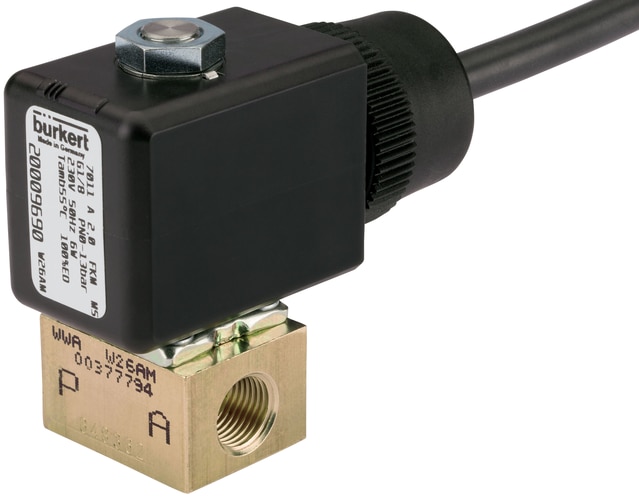 Válvula Solenoide Burkert Tipo 7011 2/2 Vias NC Ação Direta G1/8 Latão - — SKU - 20009727 Válvula Solenoide Burkert Tipo 7011 2/2 Vias NC Ação Direta G1/8 Latão - — SKU - 20009727 - Bürkert - 20009727