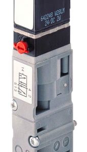 Válvula Pneumática 5/2 vias Burkert Tipo 6527 - 16 mm Flange PA — SKU 365024 - 365024