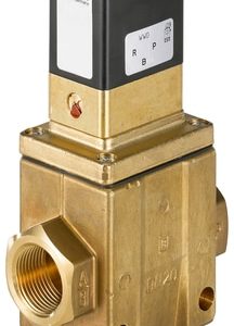 Válvula Solenoide Burkert Tipo 6430 3/2 Vias Servopistão NPT1 Bronze — SKU 373504 - 373504