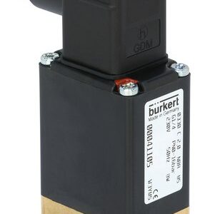 Válvula Solenoide 3/2 Vias Burkert Tipo 0330 NC Ação Direta G1/4 Latão - — SKU - 41105 - 41105