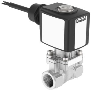 Válvula Solenoide Burkert Tipo 6281 2/2 Vias Servoassistida NC G1/2 Aço Inox — SKU 385996 - 385996