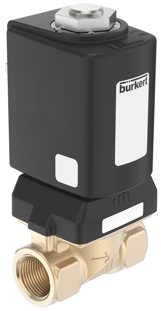 Válvula Solenoide Burkert Tipo 6027 2/2 Vias Normalmente Aberta G1/2 Latão - — SKU - 20011186 - Bürkert - 20011186