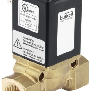 Válvula Solenoide Burkert Tipo 0290 2/2 Vias NC Servoassistida G1 Latão 24 V - — SKU - 350705 - 350705