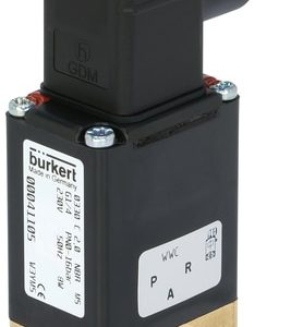 Válvula Solenoide Burkert Tipo 0330 3/2 Vias NC Direta G1/4 Latão — SKU 43334 - 43334