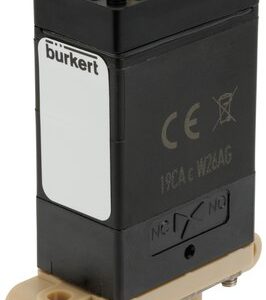 Válvula Solenoide 2/2 vias Burkert Tipo 0127 para meios agressivos, normalmente fechada, PEEK - — SKU - 20050953 - 20050953