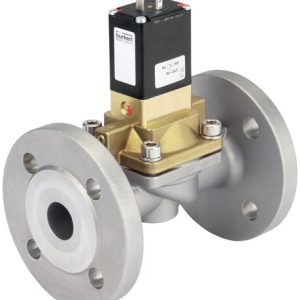 Válvula Solenoide Burkert Tipo 5282 2/2 Vias Servoassistida NC Flange Latão DN50 — SKU 355273 - 355273
