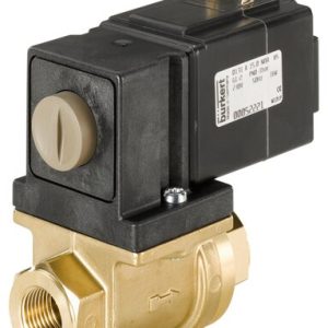 Válvula Solenoide Burkert Tipo 0131 2/2 Vias NC Ação Direta G1/2 Latão - — SKU - 52221 - 52221
