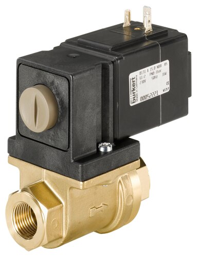 Válvula Solenoide Burkert Tipo 0131 2/2 Vias NC Ação Direta G1/2 Latão - — SKU - 52221 Válvula Solenoide Burkert Tipo 0131 2/2 Vias NC Ação Direta G1/2 Latão - — SKU - 52221 - Bürkert - 52221