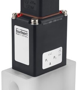 Válvula Solenoide 3/2 Vias Burkert Tipo 0121 para Meios Agressivos PVDF G3/8 24V - — SKU - 20040879 - 20040879
