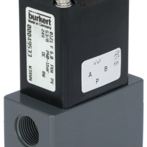 Válvula Solenoide 3/2 Vias Burkert Tipo 0121 para Meios Agressivos PVC G3/8 — SKU 453426 - 453426