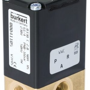 Válvula Solenoide Burkert Tipo 0330 3/2 Vias NC Direta G1/4 Latão — SKU 454438 - 454438