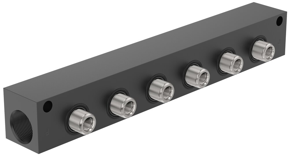 Manifold Burkert Tipo KM00 6 vias — SKU 5718 Manifold Burkert Tipo KM00 6 vias — SKU 5718 - Bürkert - 5718