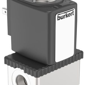 Válvula Solenoide Burkert Tipo 6014 3/2 Vias Ação Direta NC NPT1/4 Aço Inox - — SKU - 98124450 - 98124450