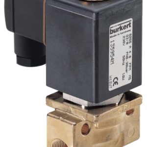 Válvula Solenoide Burkert Tipo 0255 2/2 Vias NC G1/4 Latão 24V — SKU 55150 - 55150