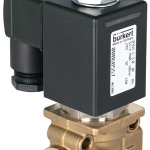 Válvula Solenoide Burkert Tipo 0355 3/2 Vias Ação Direta NO G1/4 Latão — SKU 26424 - 26424