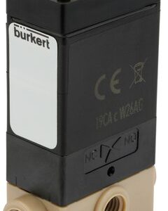 Válvula Solenoide 3/2 Vias Burkert Tipo 0127 para Meios Agressivos, PEEK, 24 V - — SKU - 20047245 - 20047245