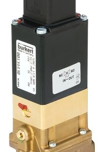 Válvula Solenoide Burkert Tipo 5282 2/2 Vias Servoassistida NC G1/2 Latão — SKU 329322 - 329322