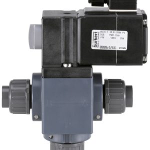 Válvula Solenoide 3/2 Vias Burkert Tipo 0131 para Meios Agressivos, PVC, 230V — SKU 20687 - 20687