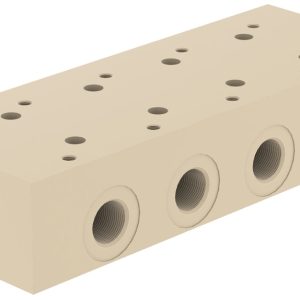 Manifold Burkert Tipo KM00 4 vias 2 posições PEEK - — SKU - 689605 - 689605