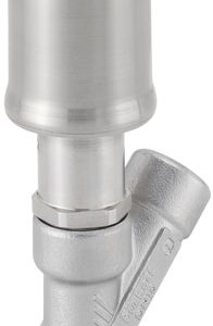 Burkert Tipo 2060 Válvula Angular 2/2 ON-OFF NC Pneumática G3/8 Aço Inox — SKU 387641 - 387641