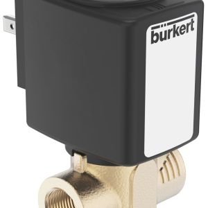 Válvula Solenoide Servo 2/2 vias Burkert Tipo 6240 NC G3/8 latão 24V - 386651