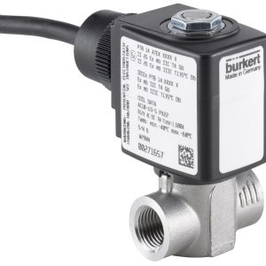 Válvula Solenoide Servo 2/2 vias Burkert Tipo 6240 NC G1/2 Aço Inox 24V - SKU 390979