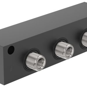 Manifold Burkert Tipo KM00 3 vias — SKU 5717 - 5717