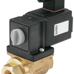 Válvula Solenoide Burkert Tipo 0131 2/2 Vias NO, Latão G1/2, 24V - — SKU - 58371 - 58371