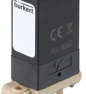 Válvula Solenoide 3/2 Vias Burkert Tipo 0127 para Meios Agressivos, Conexão G1/8, PEEK — SKU 20050311 - 20050311