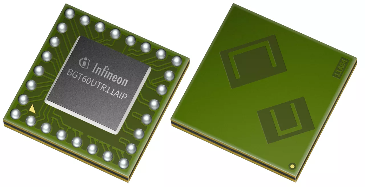 Sensor Radar FMCW 60 GHz XENSIV para IoT - BGT60UTR11AIP - BGT60UTR11AIP Infineon