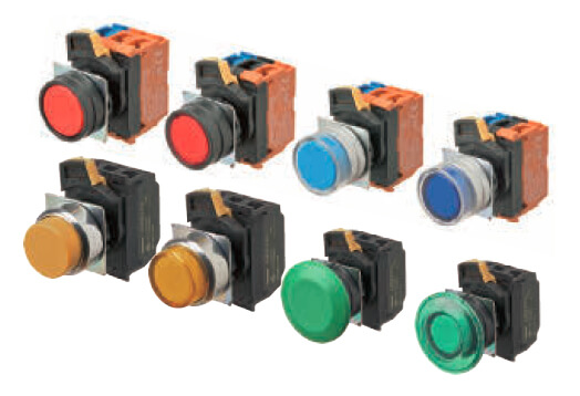 Botões e Sinaleiros Omron Botões e Sinaleiros Omron - Mokka Sensors - OMRON-BOTOES-E-SINALEIROS-OMRON